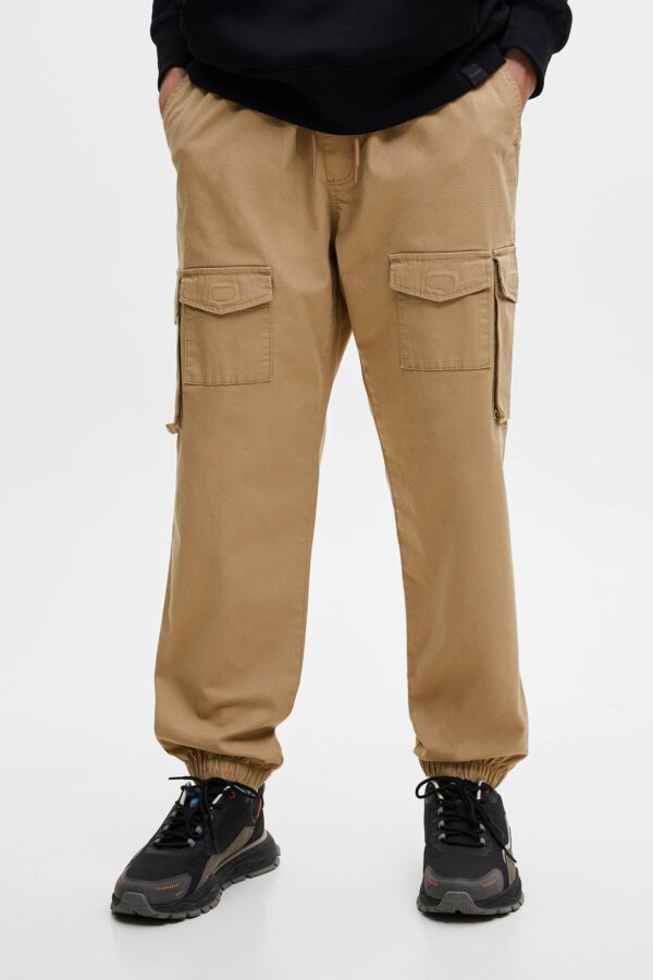 Ripstop Cargo Trousers With Pockets - Image 4